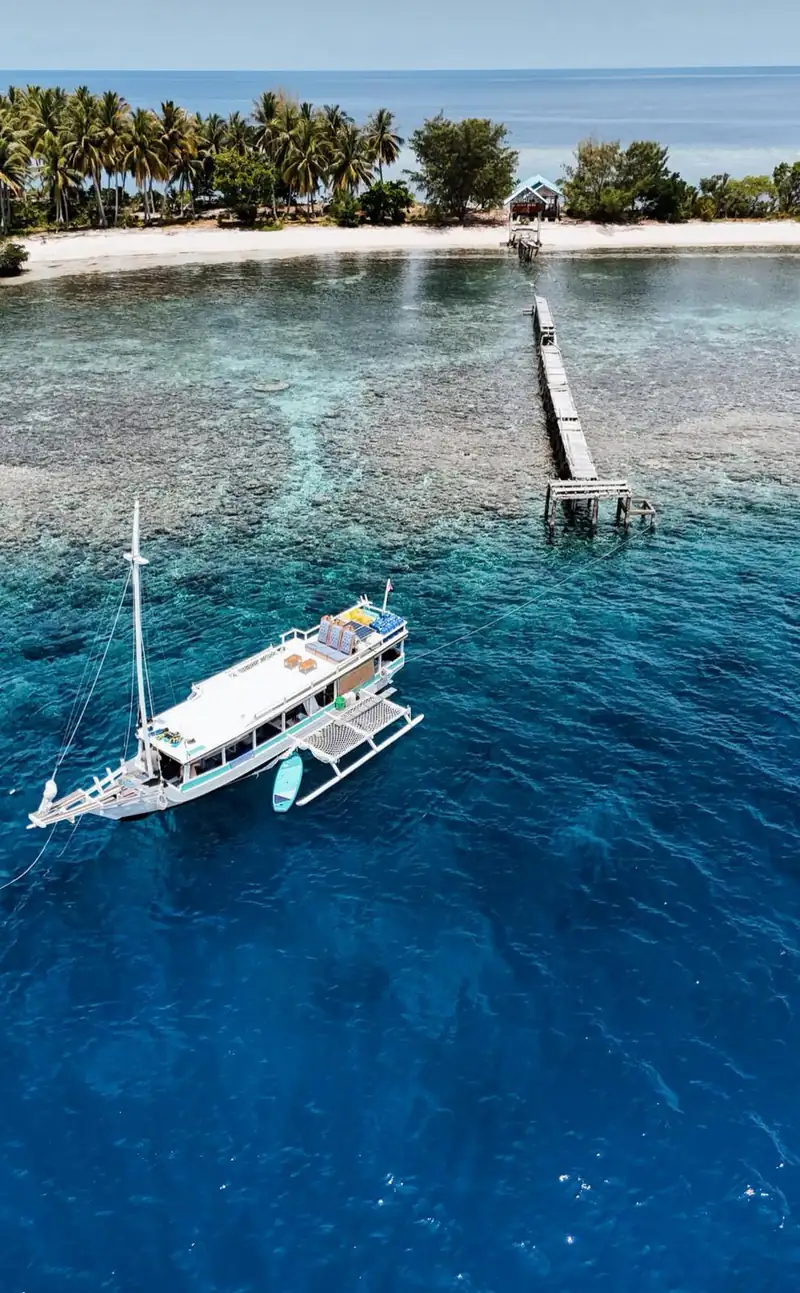 TogeanVoyage boat - at sea golden hour