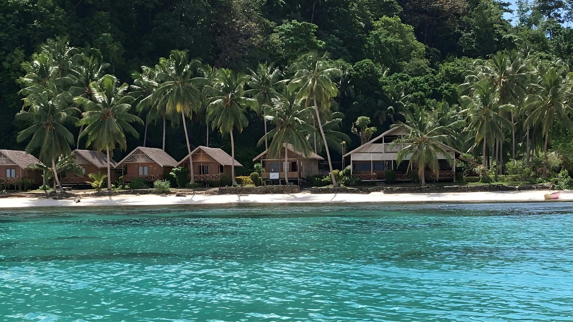 Tiny island with white sand