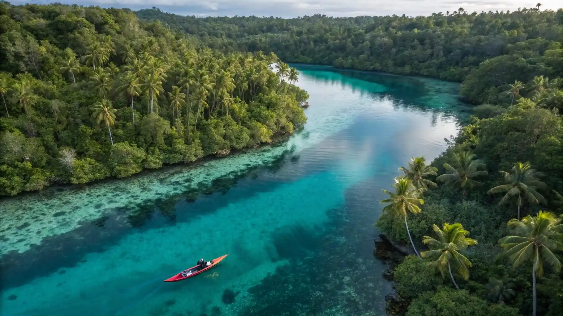 Panoramic coastal view